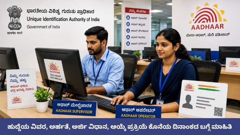 Aadhar Seva Kendra Recruitment